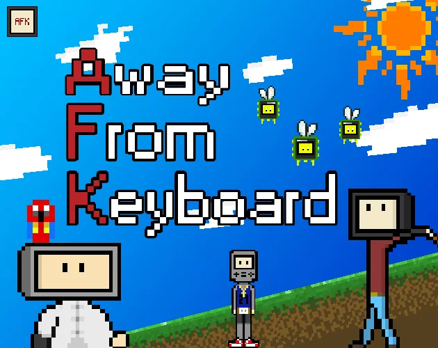 Portada de Away From Keyboard, aventura en pixel art